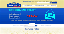 Desktop Screenshot of painesvillecu.org